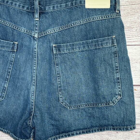 Citizen's of Humanity Button Fly Frances Denim Jean Cotton Mom Shorts Size 33 - Picture 6 of 8